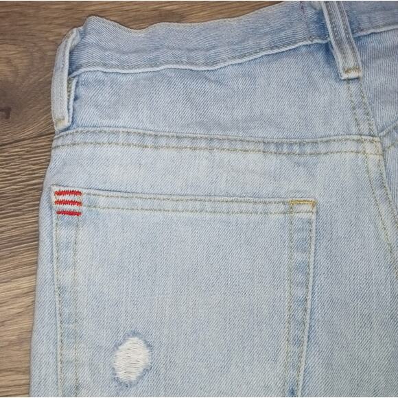 [B10] BDG Girlfriend High Rise Cutoffs Distressed Denim - Picture 4 of 5